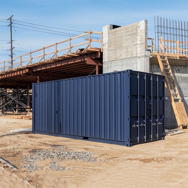 our construction site storage containers are designed to withstand various weather conditions